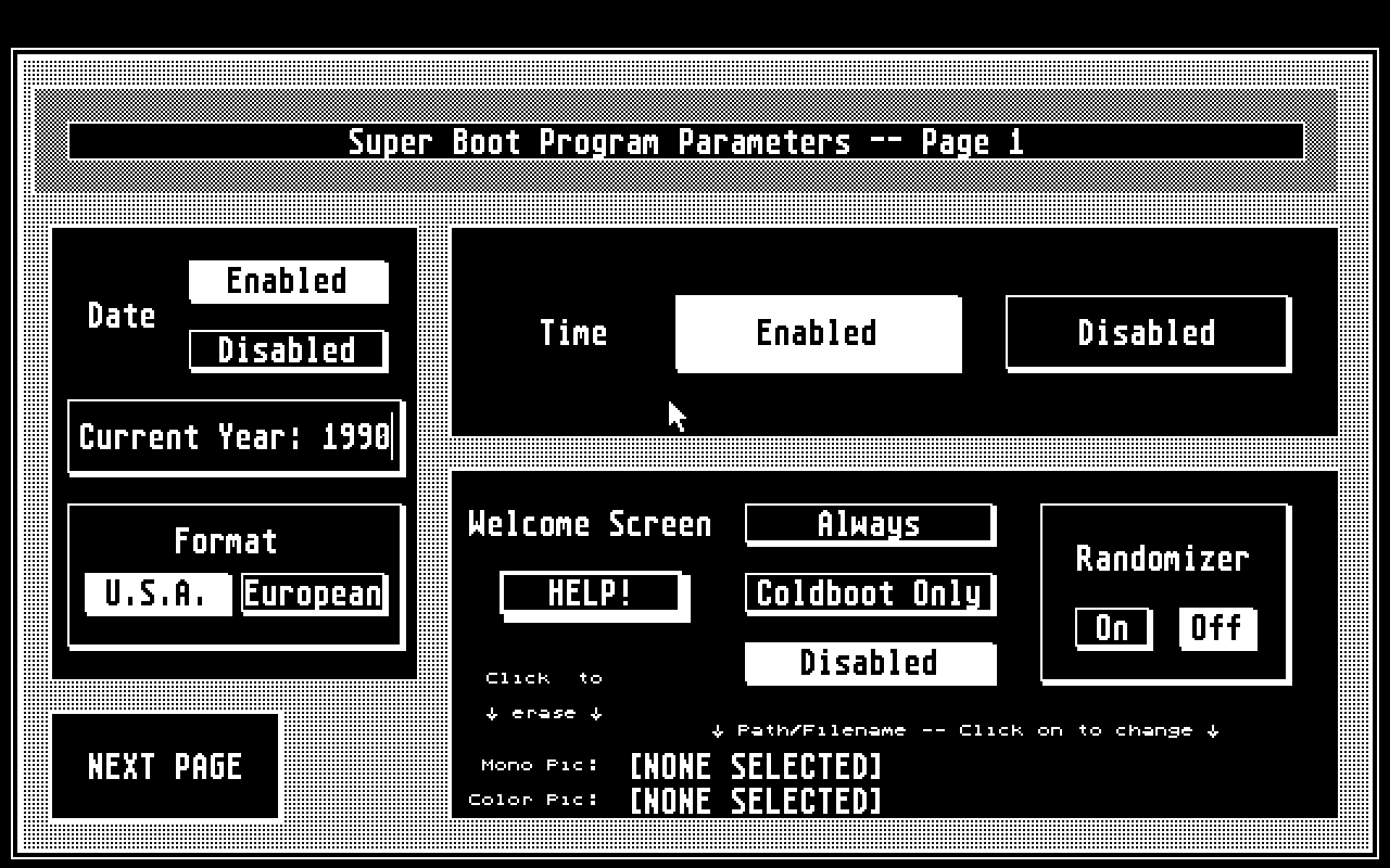 Super Boot atari screenshot
